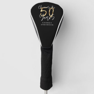 Beifall für 50 Jahre modernes Schwarz und Gold Golf Headcover