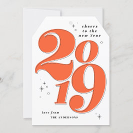 Beifall für das neue Jahr 2019 Feiertagskarte