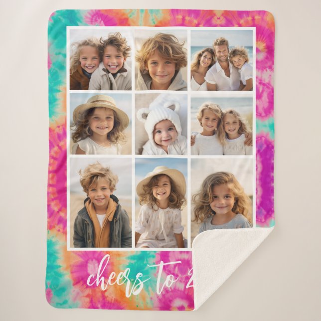 Beifall für den Aquamarinen 70er Vibe über die Neu Sherpadecke (Vorderseite)