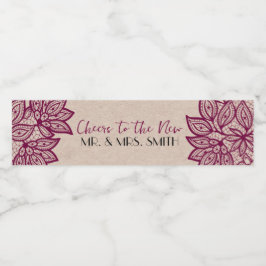 Beifall für den neuen Herrn & Mrs. Water Bottle La Wasserflaschenetikett