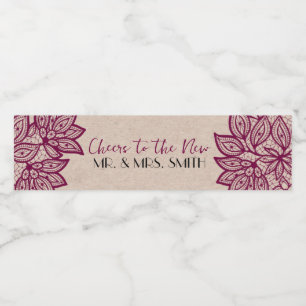 Beifall für den neuen Herrn & Mrs. Water Bottle La Wasserflaschenetikett