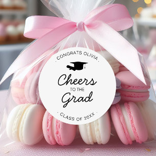 Beifall für die Grad Graduation Party Class von 20 Runder Aufkleber