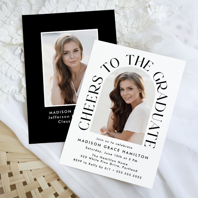 Beifall für die Graduate Arch Foto Graduation Part Einladung (Von Creator hochgeladen)