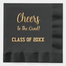 Beifall für die Grand Graduation Party Black and G Servietten Mit Folie