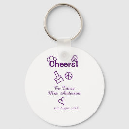 Beifall für die Zukunft Frau fügen Bräute Namen li Schlüsselanhänger