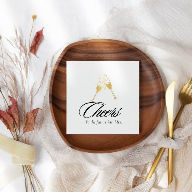 Beifall für die Zukunft Herr und Frau Engagement P Serviette (Von Creator hochgeladen)