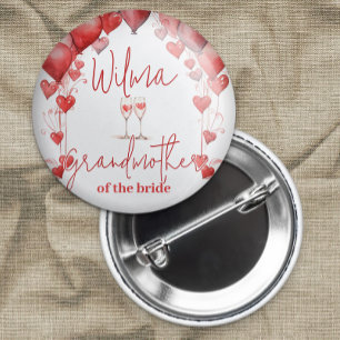 Beifall für Liebe Brautparty Großmutter von Bride Button