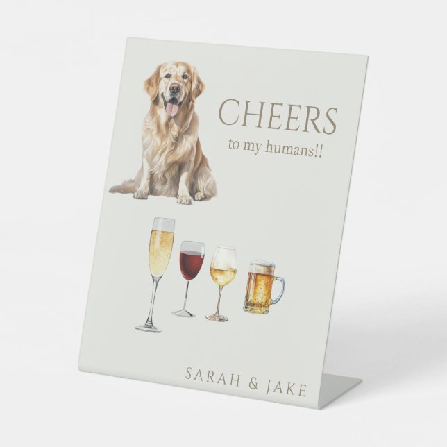 Beifall für meine Humans Cocktails Bar Sign Sockelschild (Vorderseite)