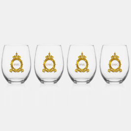 "Beifall für Personalisierte Elegance: Set des Tri Weinglas Ohne Stiel