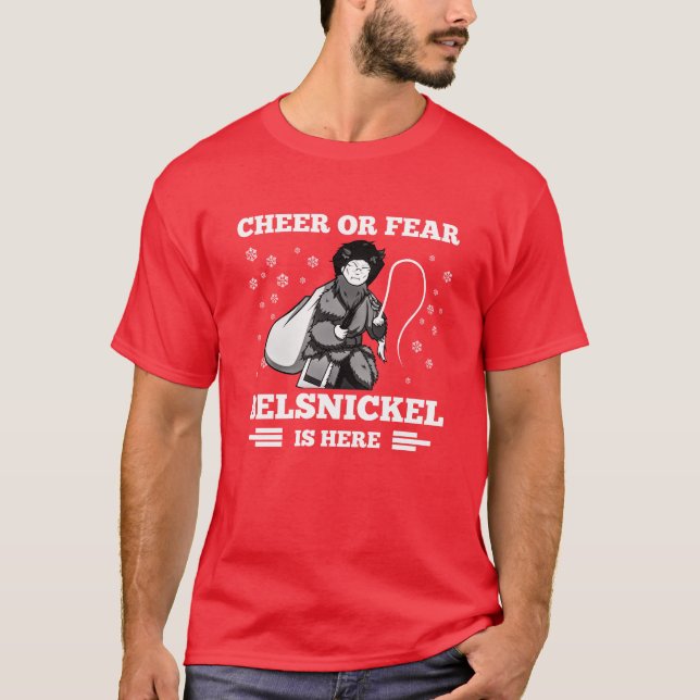 Beifall-Furcht Belsnickel | lustiges T-Shirt (Vorderseite)