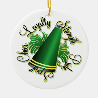 Beifall-grüne und gelbe Qualitäts-Verzierung Keramik Ornament