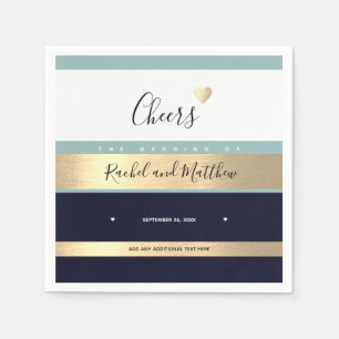 Beifall! Hochzeitsjubeln für Liebe elegant Serviette