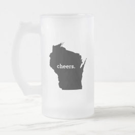 Beifall in Wisconsin Mattglas Bierglas