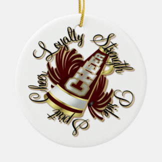 Beifall-Kastanienbraun und Keramik Ornament