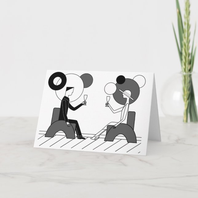 "Beifall!" Kunst-Deko Karte (Vorderseite)