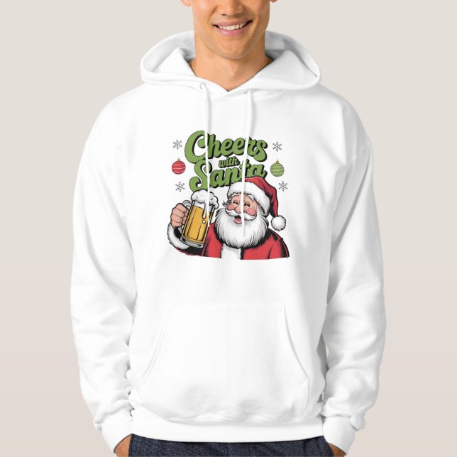 Beifall mit niedlichem Weihnachtsdesign Hoodie (Vorderseite)
