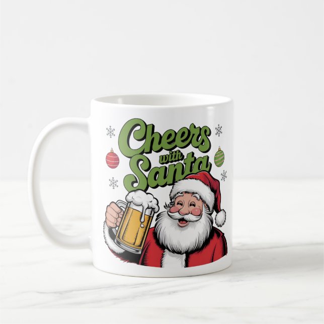 Beifall mit niedlichem Weihnachtsdesign Kaffeetasse (Links)