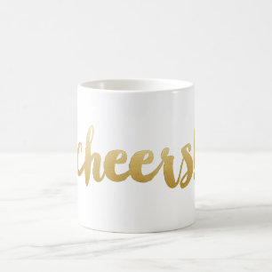 Beifall! Mutige Kalligraphie-Kaffee-Tasse - Gold Tasse