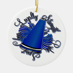Beifall-schwarze und blaue Qualitäts-einseitige Keramikornament