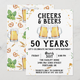 Beifall-u. Bier-Geburtstags-Party Einladung