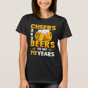 Beifall und Bier für mein 70-jähriges 70. Geburt T-Shirt