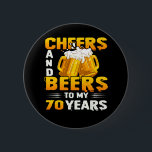 Beifall und Bier für mein 70-jähriges 70. Geburtst Button<br><div class="desc">Mit diesem niedlichen und farbenfrohen Design machen Sie Ihre Geburtstagsfeier noch attraktiver. Eine perfekte Ergänzung für Ihre Geburtstagskollektion. Ein Muss Kleidung für einen Geburtstagsfeier tragen.</div>