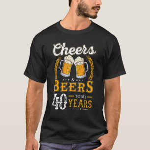 Beifall und Bier für meine 40 Jahre 40. Geburtstag T-Shirt