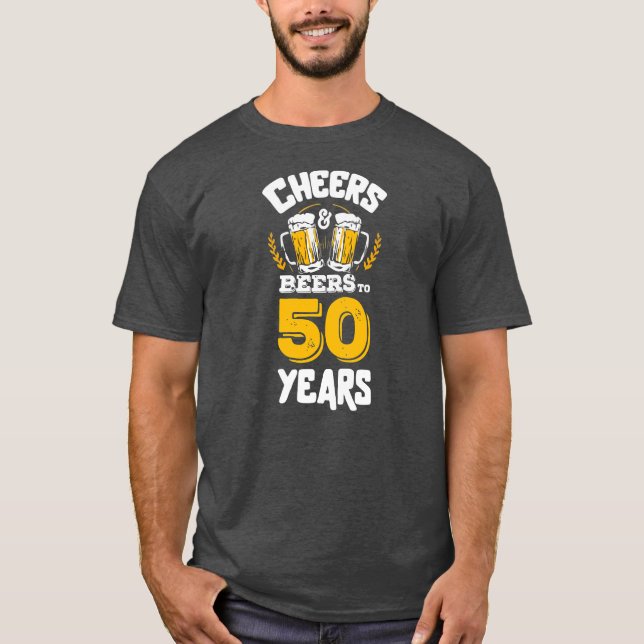 Beifall und Bier für meine 50 Jahre 50 Mann zum Ge T-Shirt (Vorderseite)