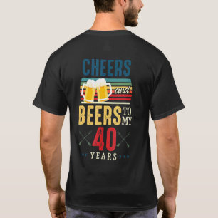 Beifall und Bier für meinen 40-jährigen 40. Geburt T-Shirt
