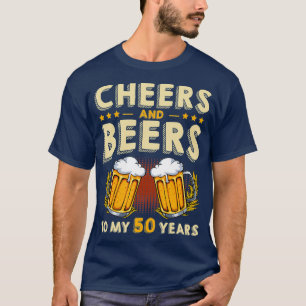 Beifall und Bier für meinen 50-jährigen 50. Gebu T-Shirt