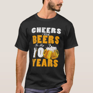 Beifall und Bier für meinen 70-jährigen 70. Geburt T-Shirt