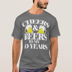 Beifall und Biere für meine 40 Jahre T-Shirt