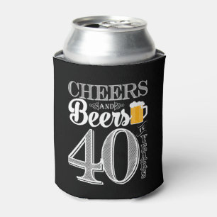 Beifall und Biere zu 40 Jahren machen cooleres ein Dosenkühler