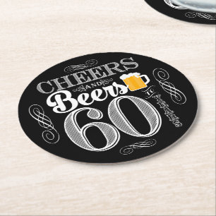 Beifall und Biere zu 60 Jahren Runder Pappuntersetzer