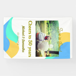 Beifall zu 50-jähriger Liebe ist Sweet Retro Banner