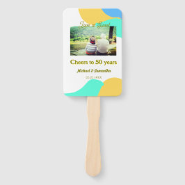 Beifall zu 50-jähriger Liebe ist Sweet Retro Fächer