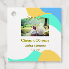 Beifall zu 50-jähriger Liebe ist Sweet Retro Geschenkanhänger