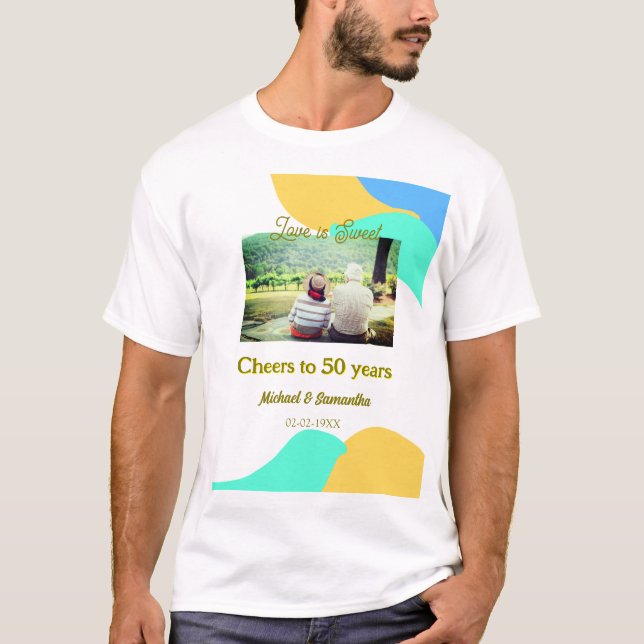 Beifall zu 50-jähriger Liebe ist Sweet Retro T-Shirt (Vorderseite)