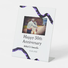 Beifall zum 50-jährigen Jubiläum hinzufügen Name F Sockelschild