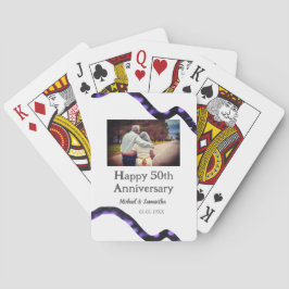 Beifall zum 50-jährigen Jubiläum hinzufügen Name F Spielkarten