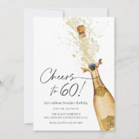 Beifall zum 60. Geburtstag Foto Einladung