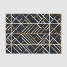 Beige Abstrakt Tessellation Tissue Paper von Ferns