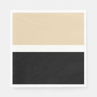 Beige Abstrakte Streifen Serviette