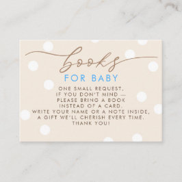 Beige and Blue Books For Baby Request Begleitkarte