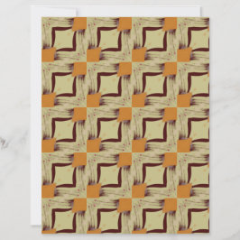 Beige and Maroon Tiles scrapbook paper