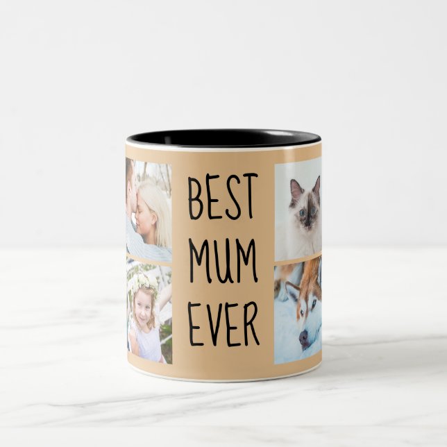 Beige | Beste Mama je Tasse für benutzerdefinierte (Mittel)