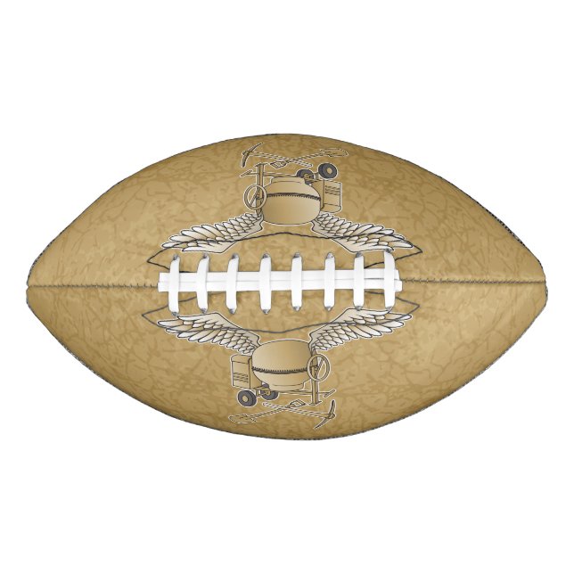 Beige Betonmischer Football (Vorderseite)