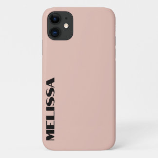 Beige Black Bold Typografie Case-Mate iPhone Hülle