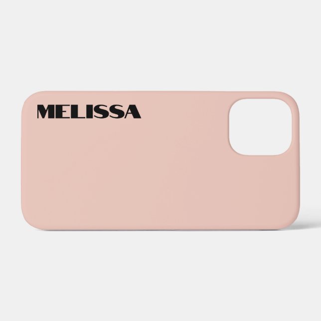 Beige Black Modern Bold Typografie Case-Mate iPhone Hülle (Rückseite (Horizontal))