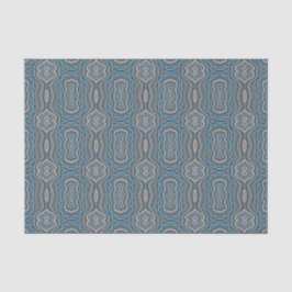 Beige blau-graue Muster Seidenpapier